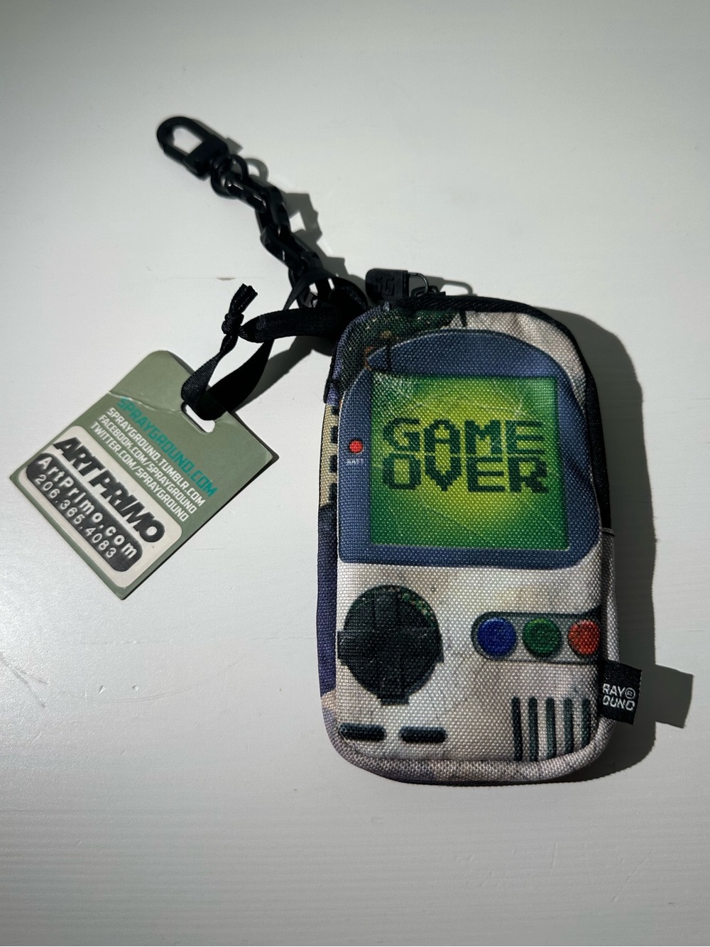 Sprayground Game Over Gameboy Keychain Bag charm